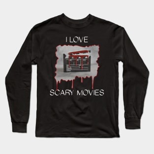 I Love Scary Movies - Red Clapperboard Long Sleeve T-Shirt